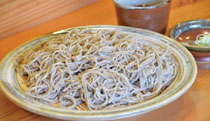 益子産のこだわりの蕎麦